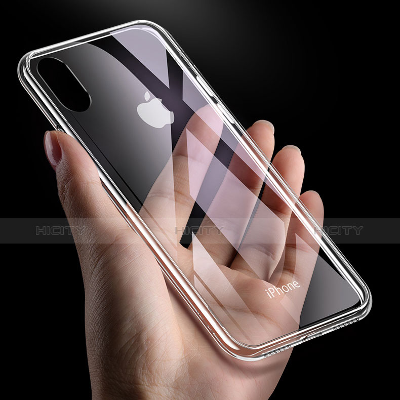 Housse Ultra Fine TPU Souple Transparente C18 pour Apple iPhone X Clair Plus