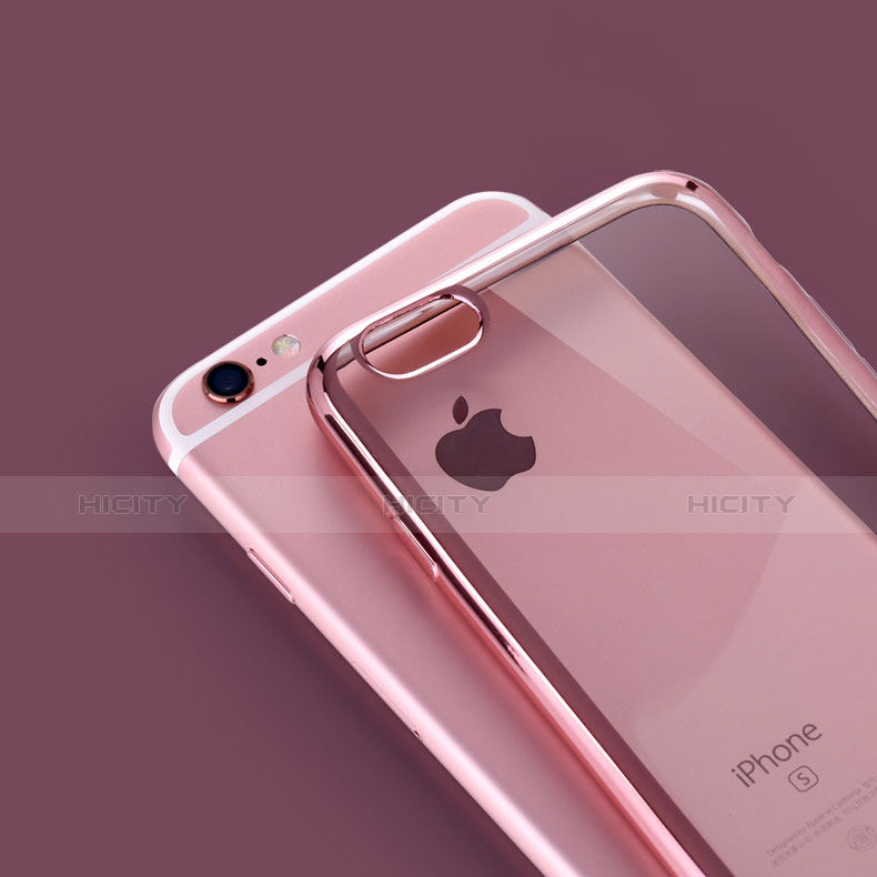 Housse Ultra Fine TPU Souple Transparente H02 pour Apple iPhone 6 Or Rose Plus