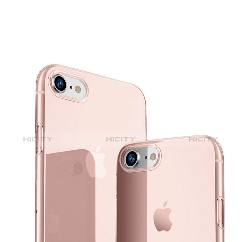 Housse Ultra Fine TPU Souple Transparente H09 pour Apple iPhone 7 Rose Plus