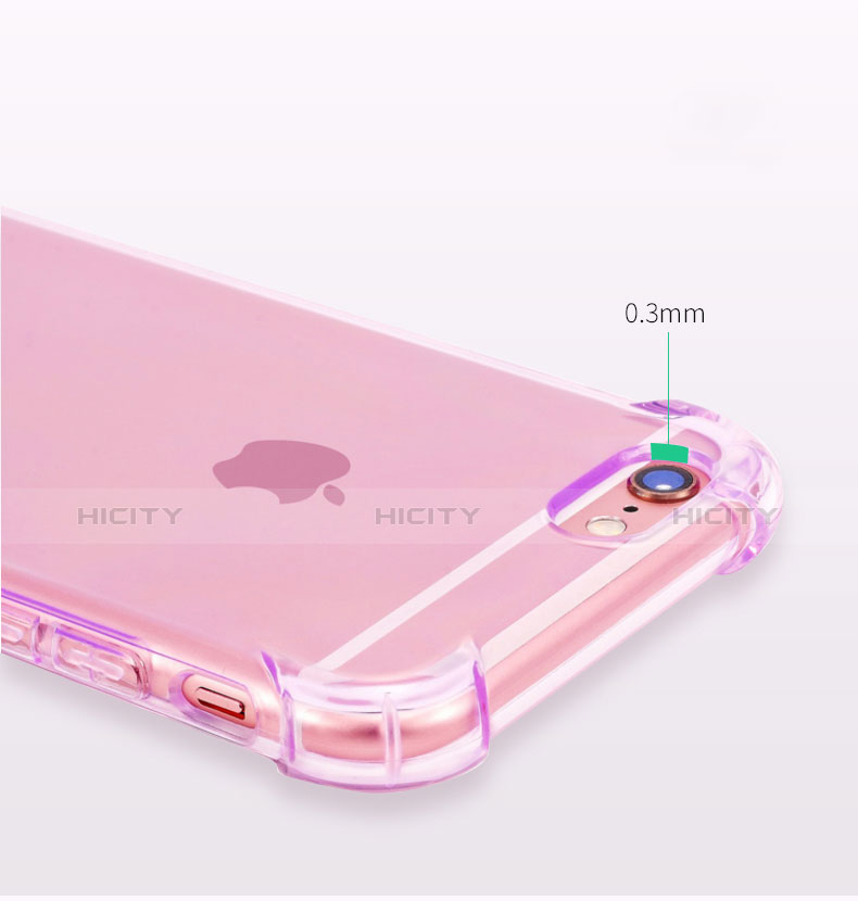 Housse Ultra Fine TPU Souple Transparente H11 pour Apple iPhone 6 Violet Plus