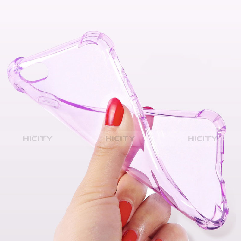 Housse Ultra Fine TPU Souple Transparente H11 pour Apple iPhone 6 Violet Plus