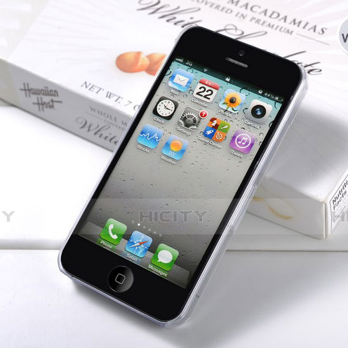 Housse Ultra Fine TPU Souple Transparente Mat pour Apple iPhone 4 Blanc Plus