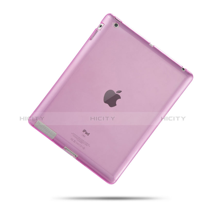 Housse Ultra Fine TPU Souple Transparente pour Apple iPad 3 Rose Plus