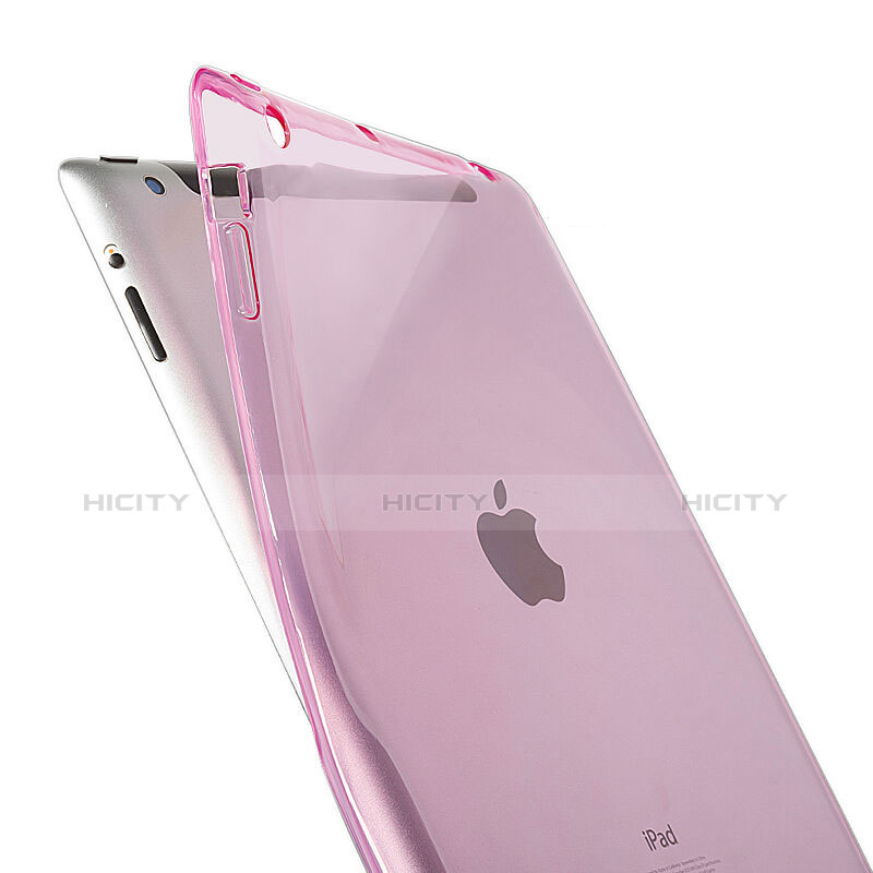 Housse Ultra Fine TPU Souple Transparente pour Apple iPad 3 Rose Plus