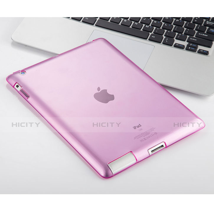 Housse Ultra Fine TPU Souple Transparente pour Apple iPad 3 Rose Plus