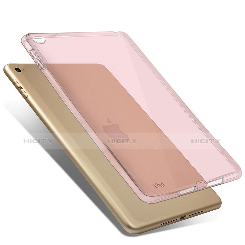 Housse Ultra Fine TPU Souple Transparente pour Apple iPad Mini 4 Rose Plus