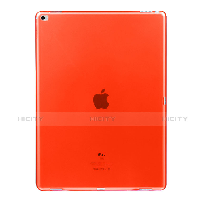 Housse Ultra Fine TPU Souple Transparente pour Apple iPad Pro 12.9 Rouge Plus