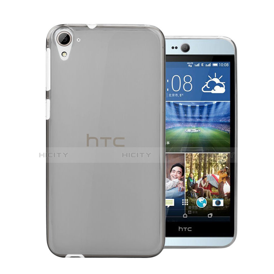 Housse Ultra Fine TPU Souple Transparente pour HTC Desire 826 826T 826W Gris Plus