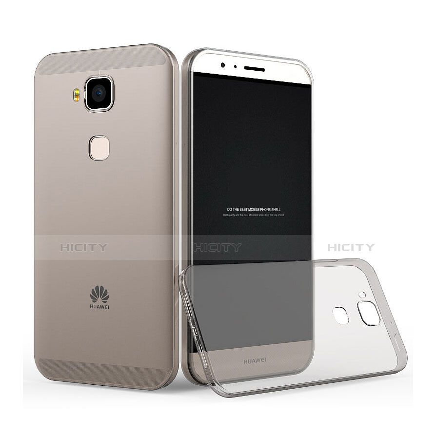 Housse Ultra Fine TPU Souple Transparente pour Huawei GX8 Gris Plus