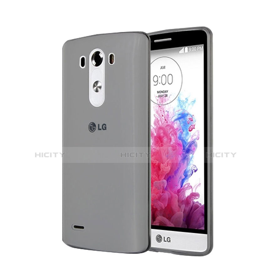 Housse Ultra Fine TPU Souple Transparente pour LG G3 Gris Plus