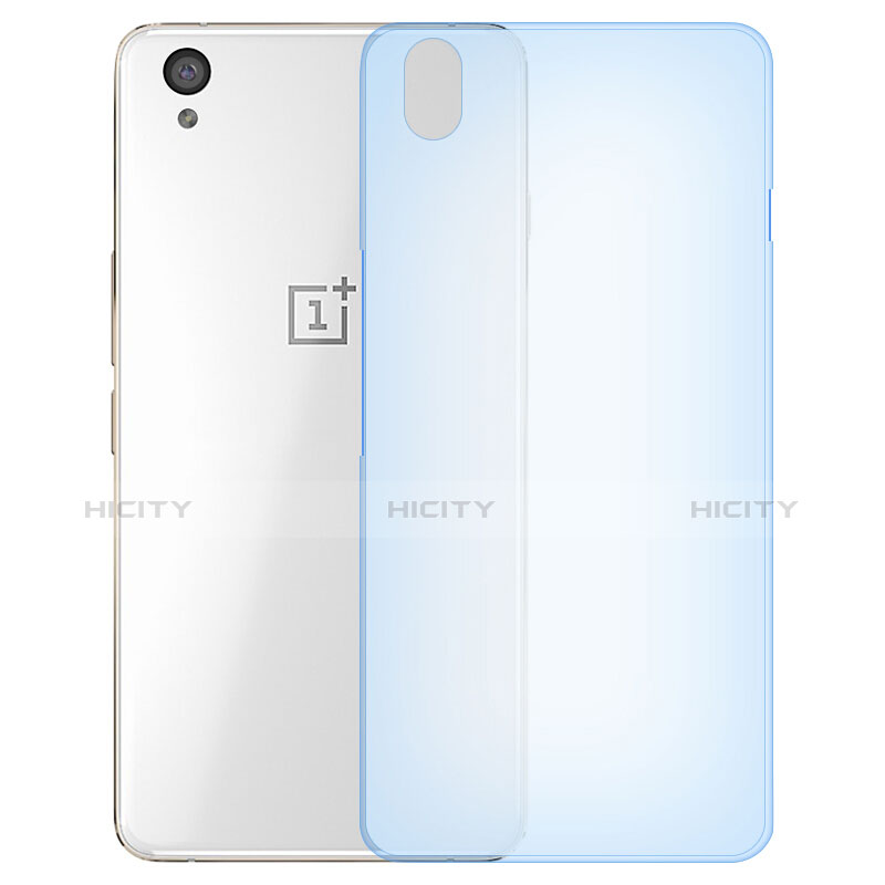 Housse Ultra Fine TPU Souple Transparente pour OnePlus X Bleu Plus