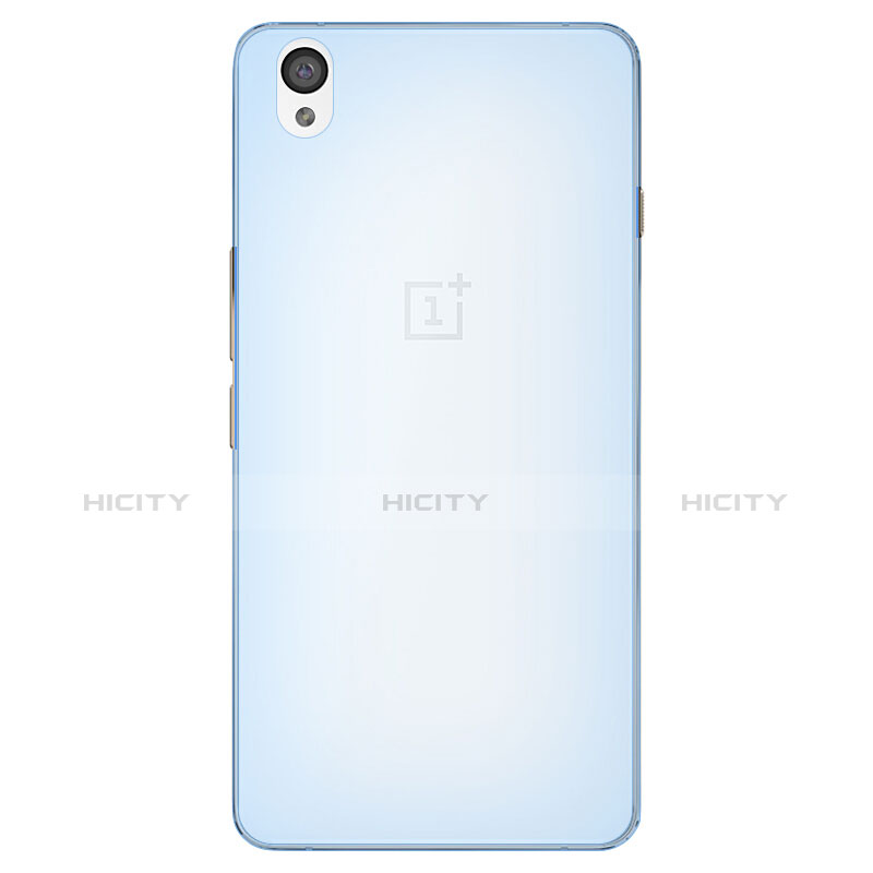 Housse Ultra Fine TPU Souple Transparente pour OnePlus X Bleu Plus