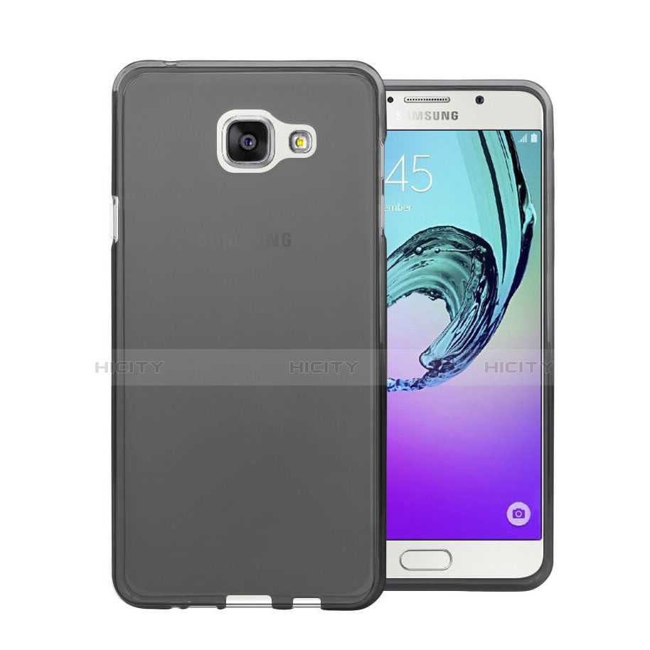 Housse Ultra Fine TPU Souple Transparente pour Samsung Galaxy A5 (2016) SM-A510F Noir Plus