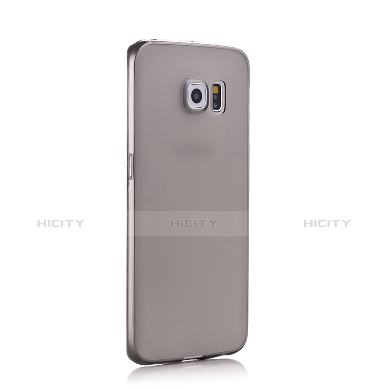 Housse Ultra Fine TPU Souple Transparente pour Samsung Galaxy S6 Edge+ Plus SM-G928F Gris Plus