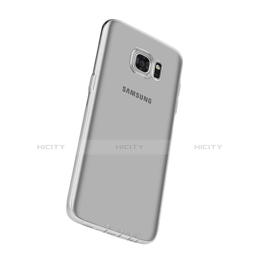 Housse Ultra Fine TPU Souple Transparente pour Samsung Galaxy S7 Edge G935F Gris Plus