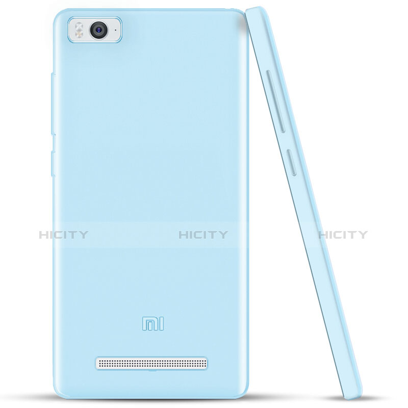 Housse Ultra Fine TPU Souple Transparente pour Xiaomi Mi 4C Bleu Plus