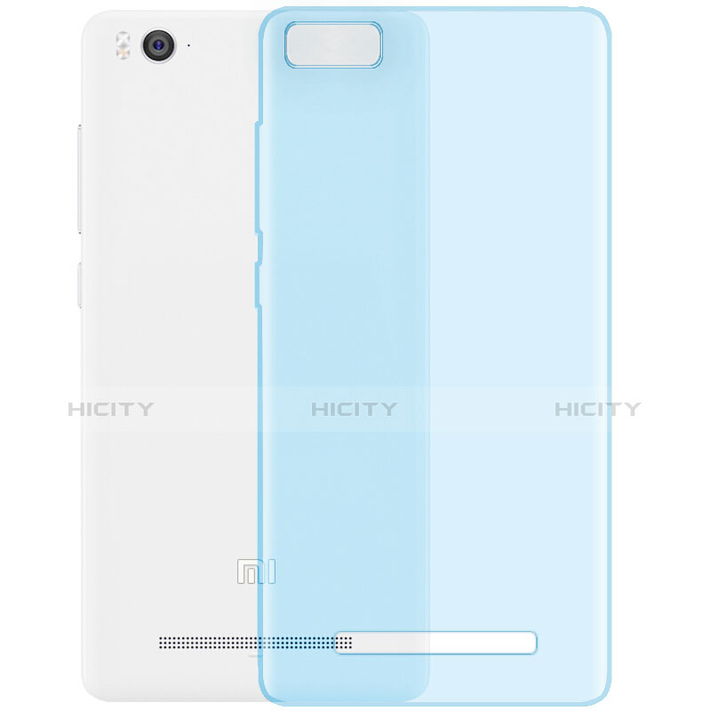 Housse Ultra Fine TPU Souple Transparente pour Xiaomi Mi 4C Bleu Plus