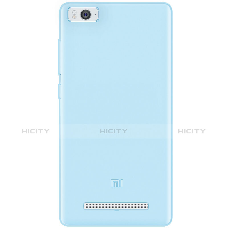 Housse Ultra Fine TPU Souple Transparente pour Xiaomi Mi 4C Bleu Plus