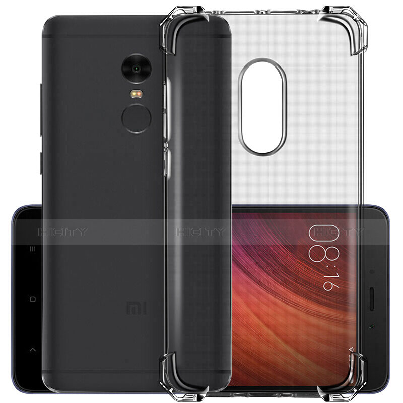 Housse Ultra Fine TPU Souple Transparente pour Xiaomi Redmi Note 4X Gris Plus