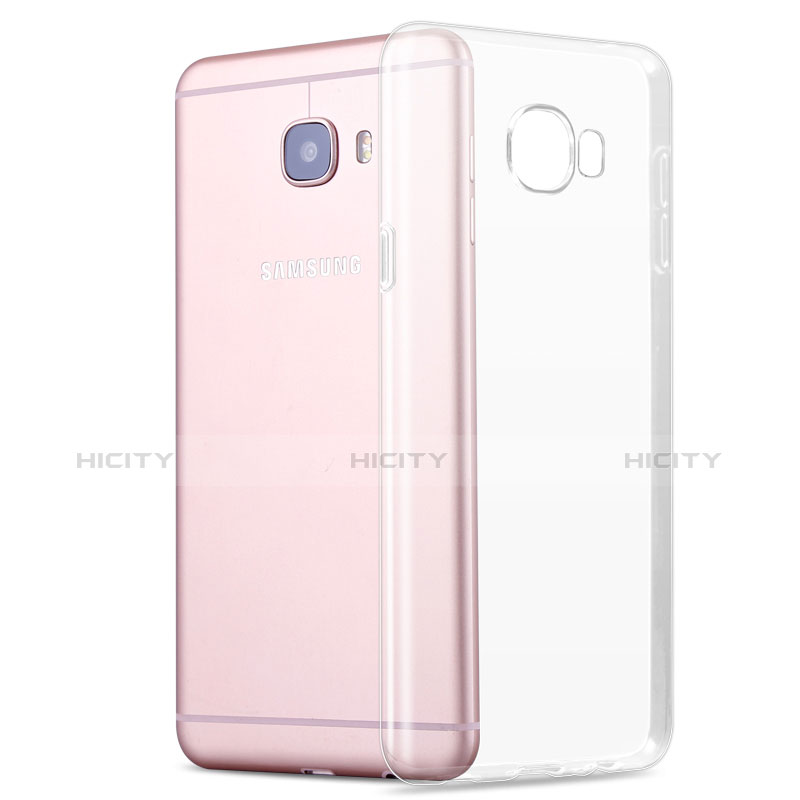 Housse Ultra Fine TPU Souple Transparente R01 pour Samsung Galaxy C7 SM-C7000 Clair Plus