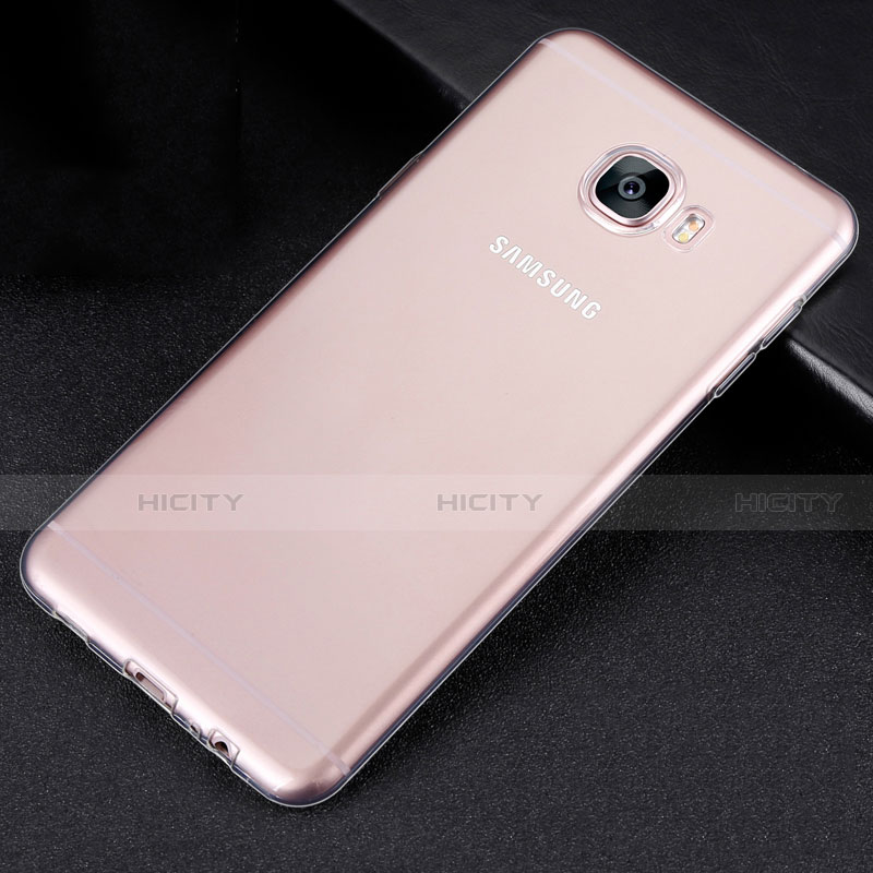 Housse Ultra Fine TPU Souple Transparente R01 pour Samsung Galaxy C7 SM-C7000 Clair Plus