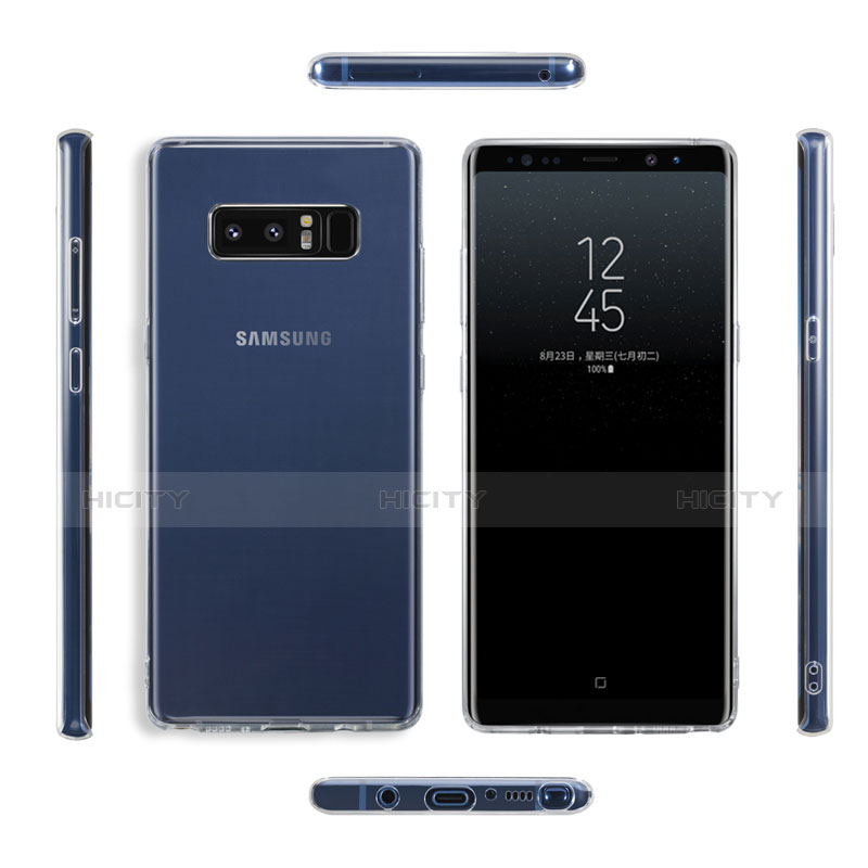 Housse Ultra Fine TPU Souple Transparente R04 pour Samsung Galaxy Note 8 Duos N950F Clair Plus