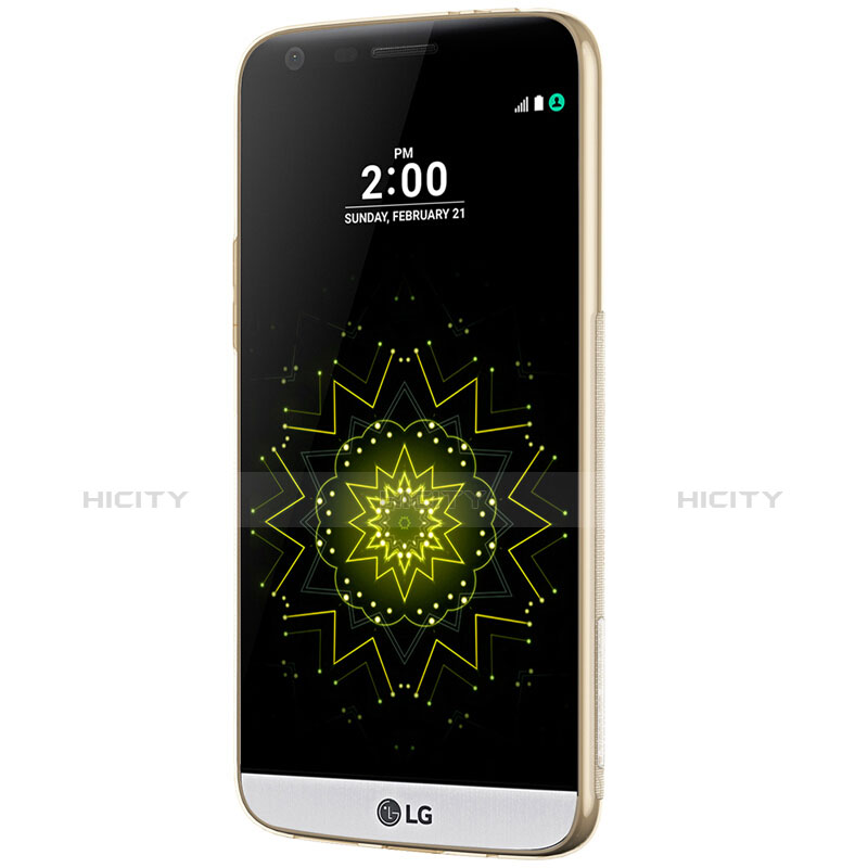 Housse Ultra Fine TPU Souple Transparente T02 pour LG G5 Or Plus