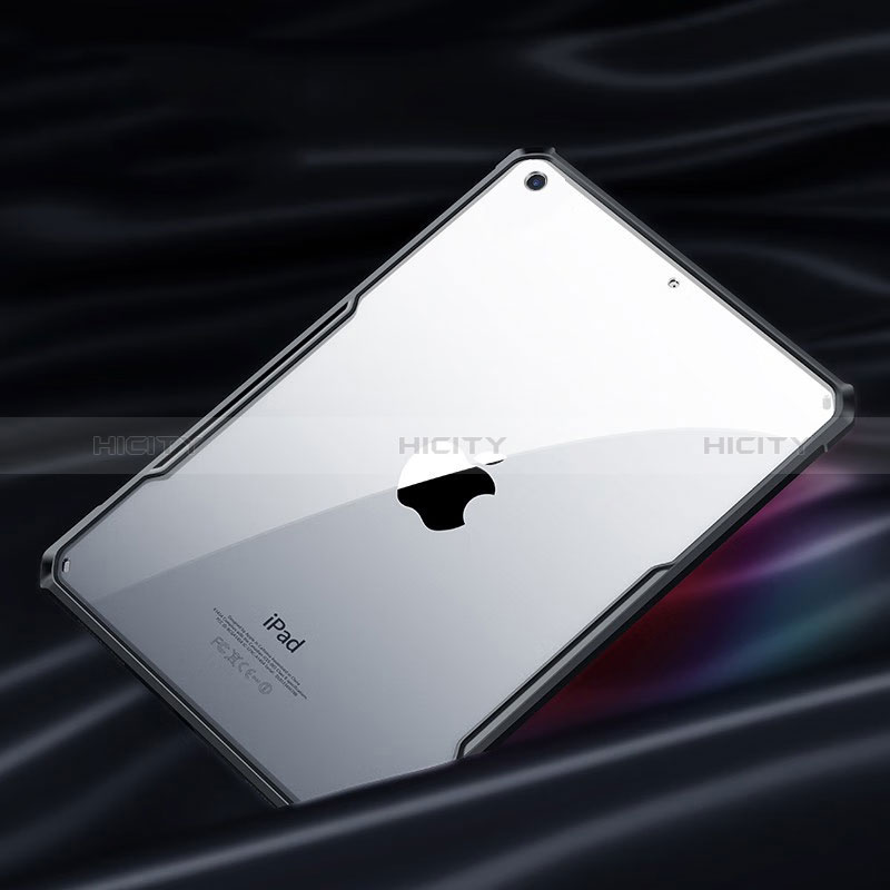 Housse Ultra Fine TPU Souple Transparente T04 pour Apple iPad 10.2 (2019) Noir Plus