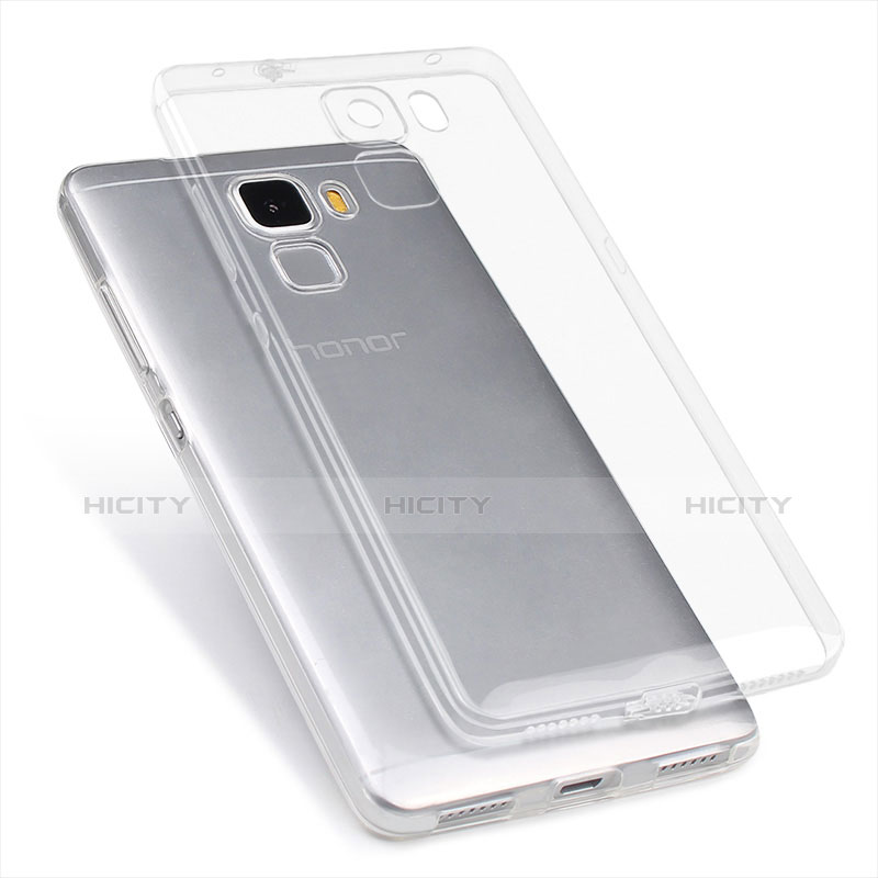 Housse Ultra Fine TPU Souple Transparente T04 pour Huawei Honor 7 Dual SIM Clair Plus