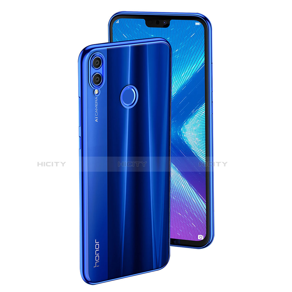 Housse Ultra Fine TPU Souple Transparente T04 pour Huawei Honor V10 Lite Bleu Plus