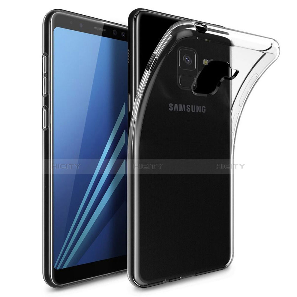 Housse Ultra Fine TPU Souple Transparente T04 pour Samsung Galaxy A8+ A8 Plus (2018) A730F Clair Plus