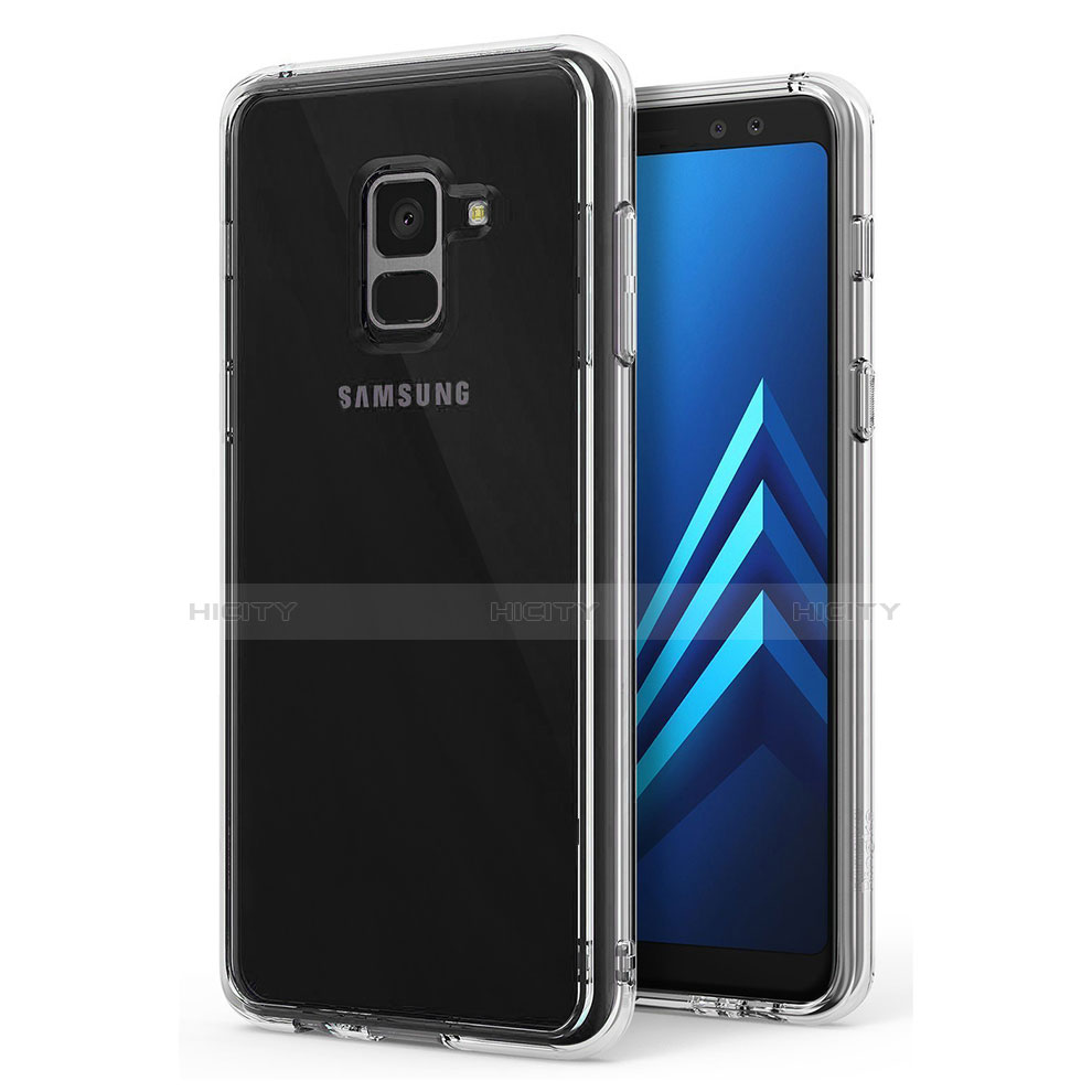 Housse Ultra Fine TPU Souple Transparente T04 pour Samsung Galaxy A8+ A8 Plus (2018) A730F Clair Plus