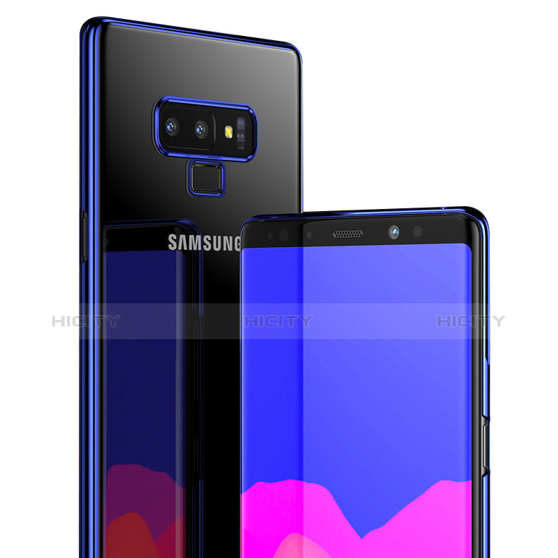 Housse Ultra Fine TPU Souple Transparente T04 pour Samsung Galaxy Note 9 Bleu Plus