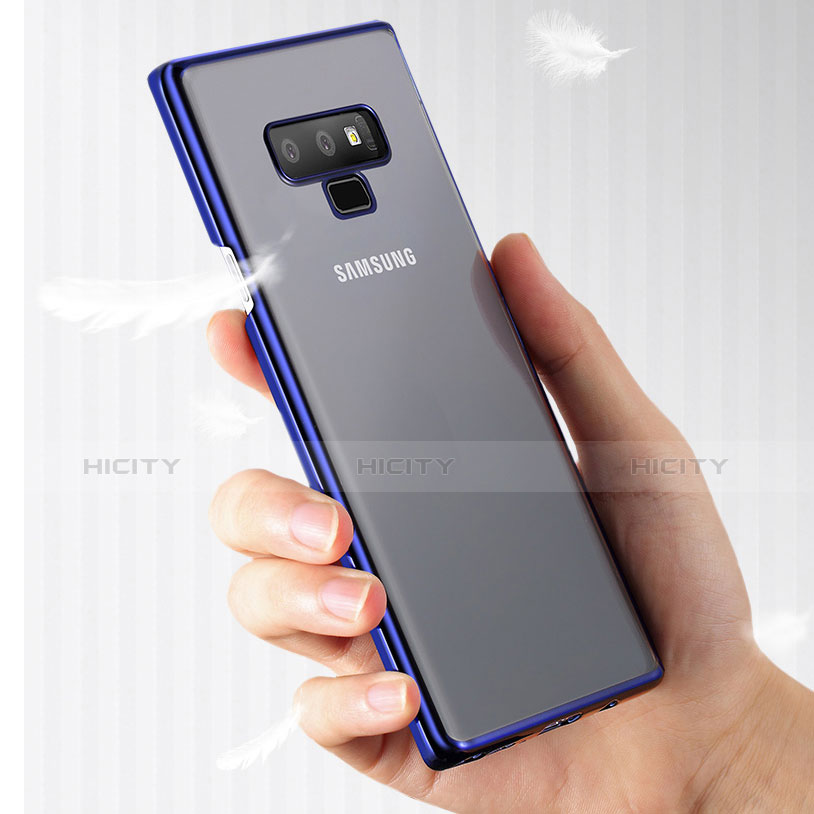 Housse Ultra Fine TPU Souple Transparente T04 pour Samsung Galaxy Note 9 Bleu Plus