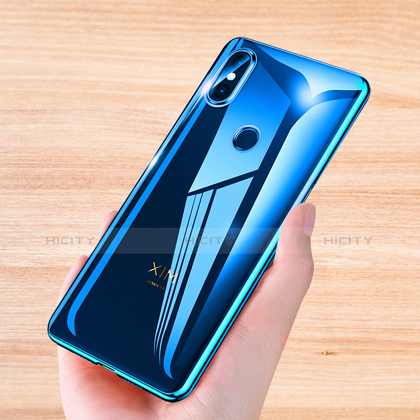 Housse Ultra Fine TPU Souple Transparente T04 pour Xiaomi Mi Mix 3 Bleu Plus