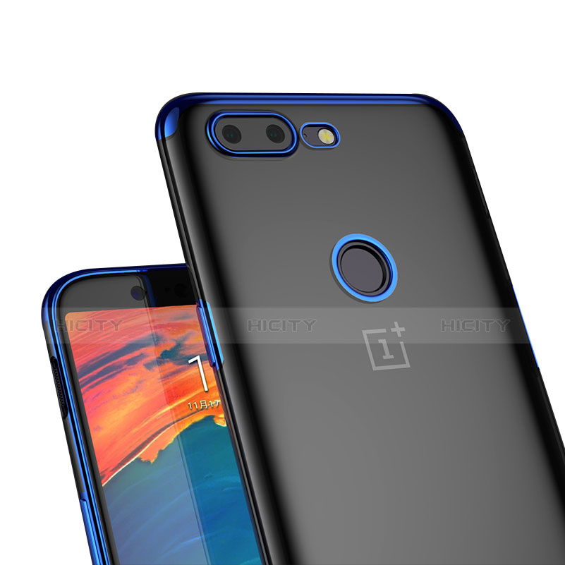 Housse Ultra Fine TPU Souple Transparente T05 pour OnePlus 5T A5010 Bleu Plus