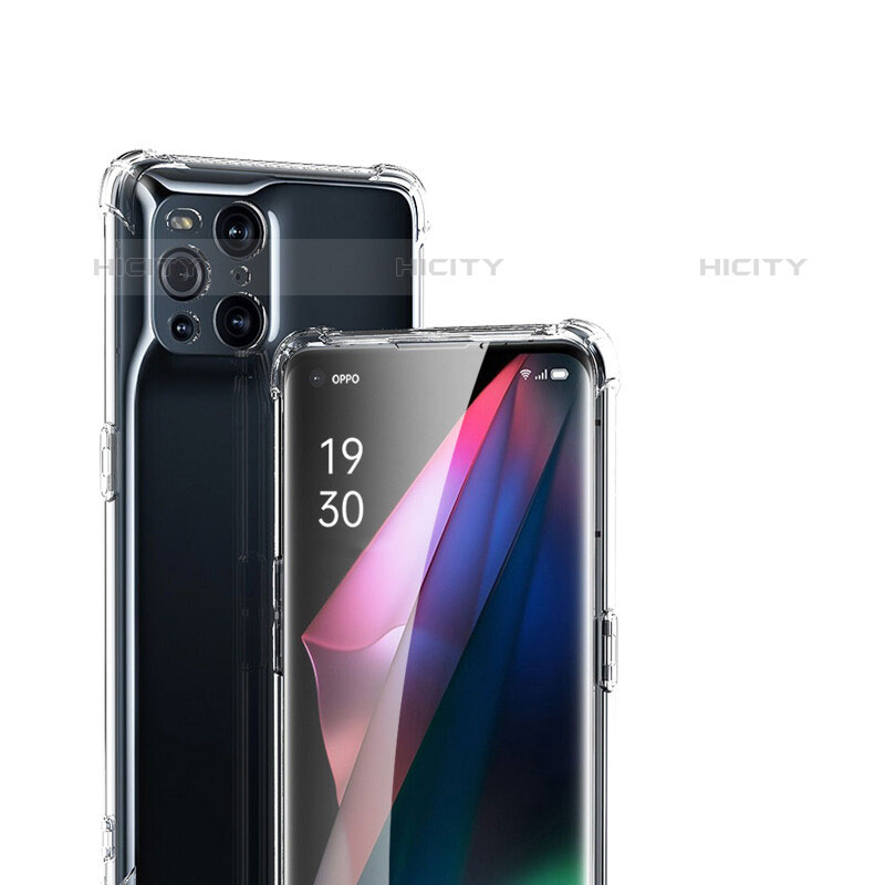 Housse Ultra Fine TPU Souple Transparente T05 pour Oppo Find X3 Pro 5G Clair Plus