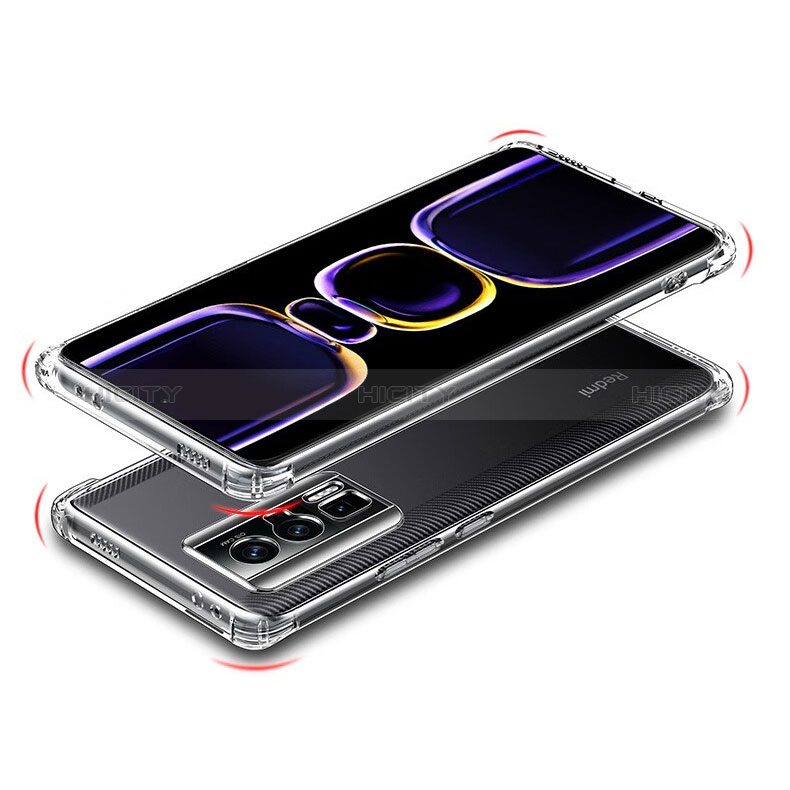 Housse Ultra Fine TPU Souple Transparente T05 pour Xiaomi Poco F5 Pro 5G Clair Plus