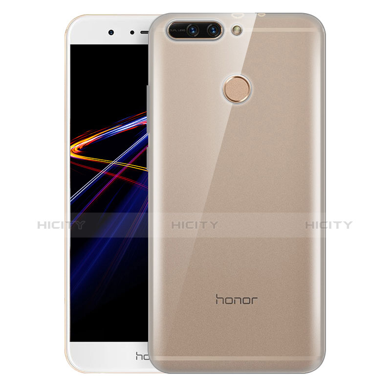 Housse Ultra Fine TPU Souple Transparente T08 pour Huawei Honor 8 Pro Gris Plus