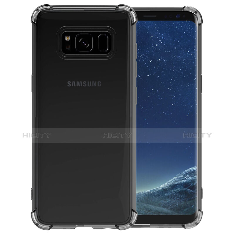 Housse Ultra Fine TPU Souple Transparente T10 pour Samsung Galaxy S8 Gris Plus