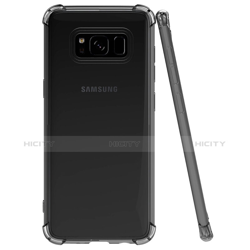 Housse Ultra Fine TPU Souple Transparente T10 pour Samsung Galaxy S8 Gris Plus