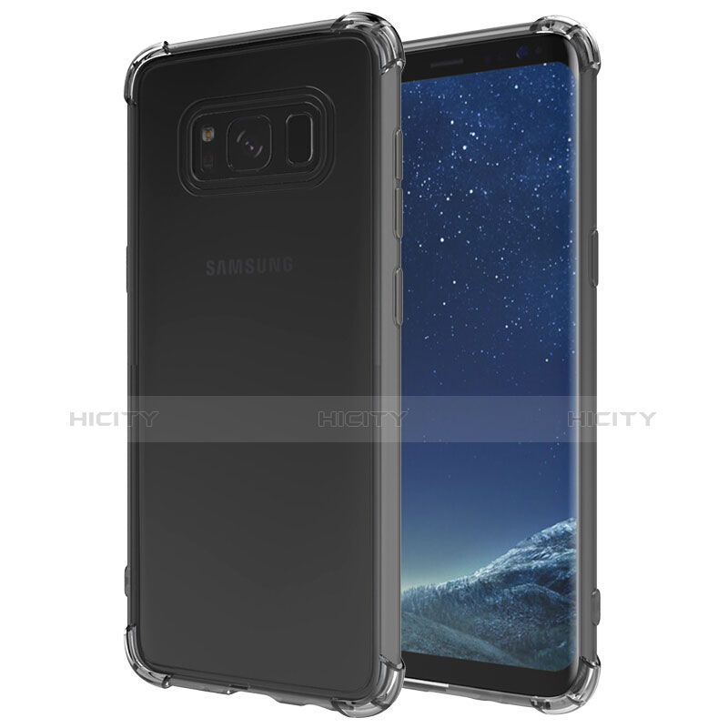 Housse Ultra Fine TPU Souple Transparente T10 pour Samsung Galaxy S8 Gris Plus