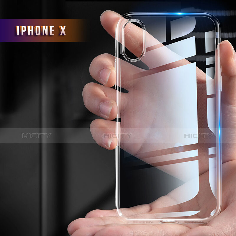 Housse Ultra Fine TPU Souple Transparente T12 pour Apple iPhone X Clair Plus