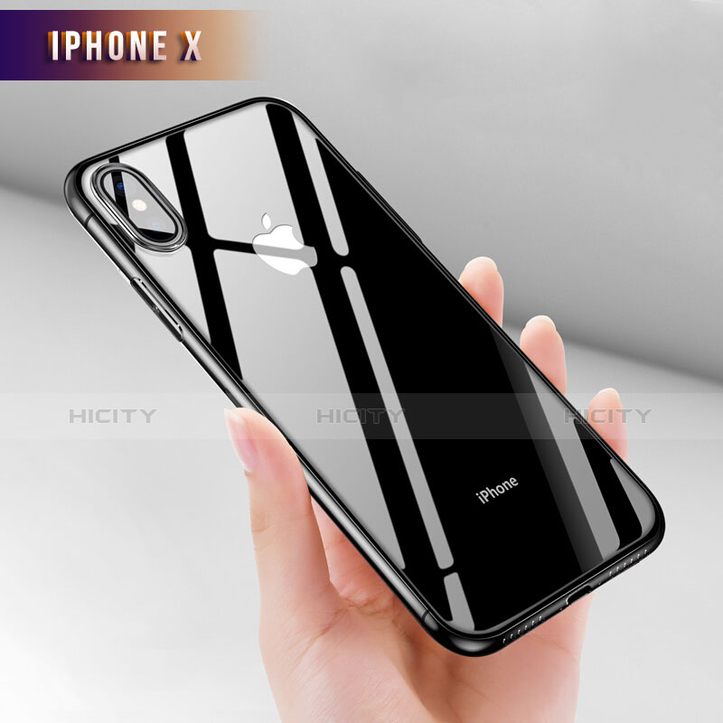 Housse Ultra Fine TPU Souple Transparente T12 pour Apple iPhone X Clair Plus