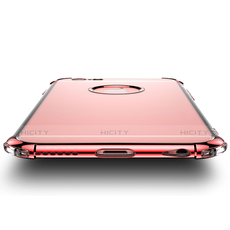 Housse Ultra Fine TPU Souple Transparente T14 pour Apple iPhone 6 Rouge Plus