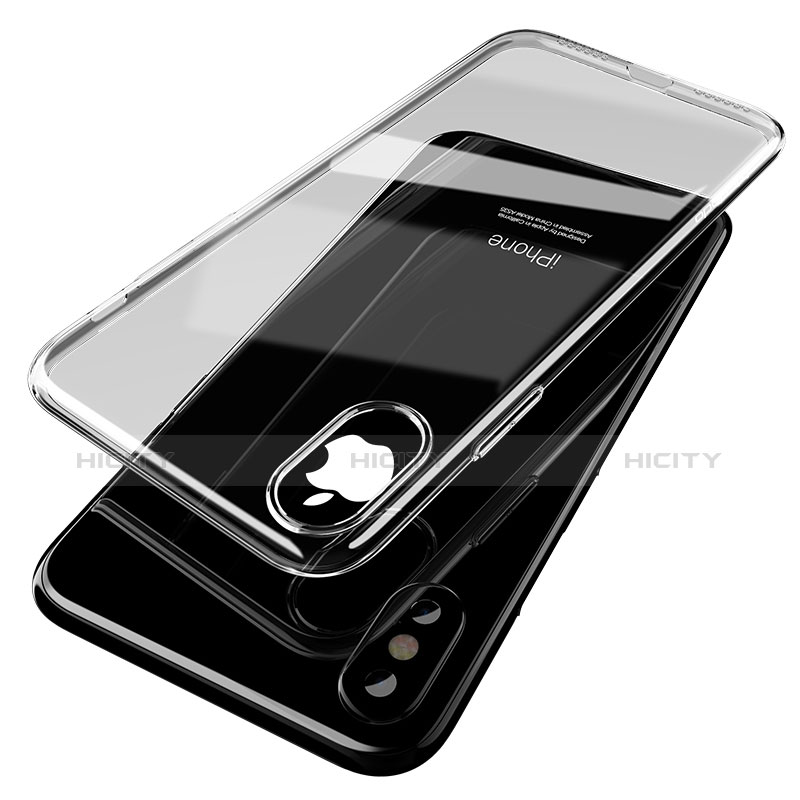 Housse Ultra Fine TPU Souple Transparente T14 pour Apple iPhone X Clair Plus