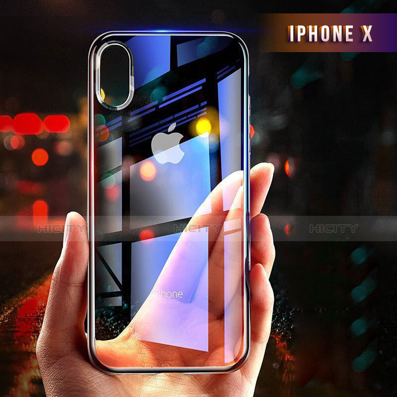 Housse Ultra Fine TPU Souple Transparente T14 pour Apple iPhone X Clair Plus