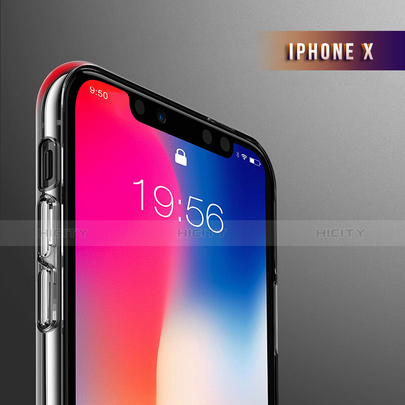 Housse Ultra Fine TPU Souple Transparente T14 pour Apple iPhone X Clair Plus