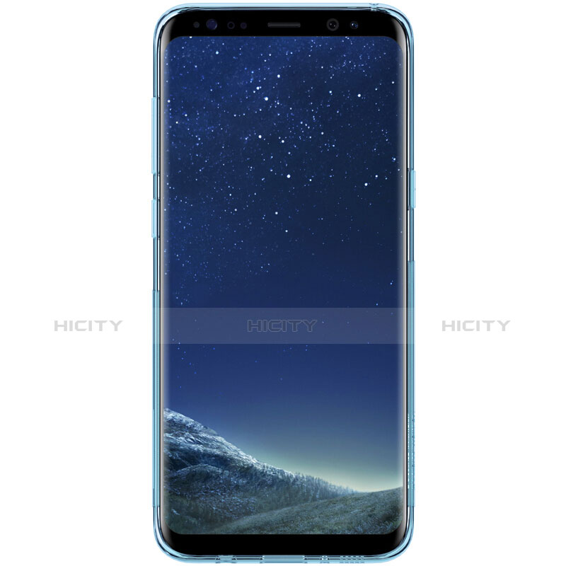 Housse Ultra Fine TPU Souple Transparente T15 pour Samsung Galaxy S8 Bleu Plus