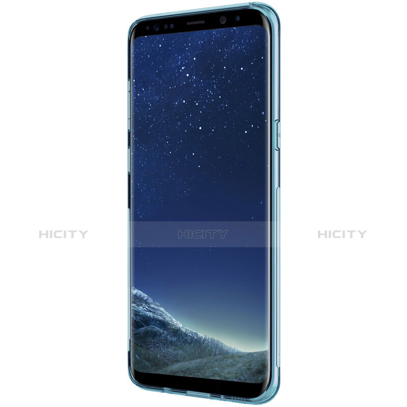 Housse Ultra Fine TPU Souple Transparente T15 pour Samsung Galaxy S8 Bleu Plus